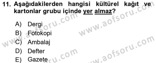 Halkla İlişkiler Uygulama Teknikleri Dersi Ara Sınavı Deneme Sınav Soruları 11. Soru