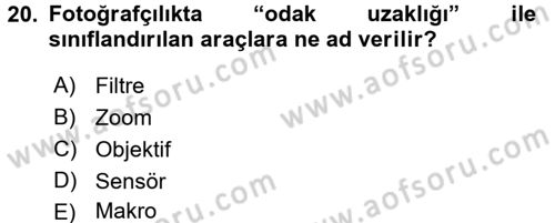 Halkla İlişkiler Uygulama Teknikleri Dersi 2016 - 2017 Yılı (Vize) Ara Sınav Soruları 20. Soru