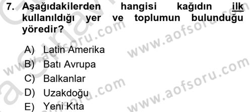 Halkla İlişkiler Uygulama Teknikleri Dersi Ara Sınavı Deneme Sınav Soruları 7. Soru