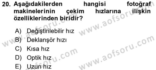 Halkla İlişkiler Uygulama Teknikleri Dersi 2017 - 2018 Yılı (Vize) Ara Sınavı 20. Soru