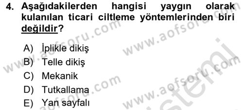 Halkla İlişkiler Uygulama Teknikleri Dersi 2017 - 2018 Yılı (Vize) Ara Sınavı 4. Soru