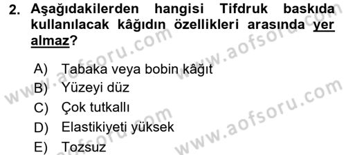 Halkla İlişkiler Uygulama Teknikleri Dersi 2017 - 2018 Yılı (Final) Dönem Sonu Sınavı 2. Soru