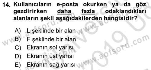 Halkla İlişkiler Uygulama Teknikleri Dersi 2018 - 2019 Yılı 3 Ders Sınav Soruları 14. Soru