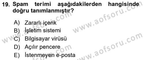 Halkla İlişkiler Uygulama Teknikleri Dersi 2018 - 2019 Yılı 3 Ders Sınav Soruları 19. Soru