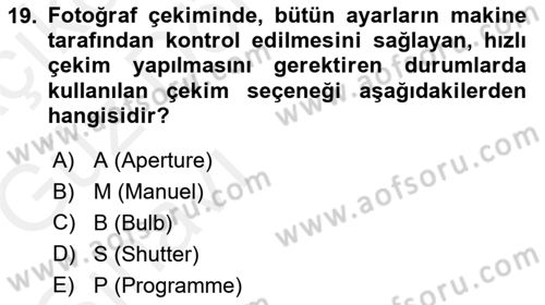 Halkla İlişkiler Uygulama Teknikleri Dersi 2018 - 2019 Yılı (Vize) Ara Sınavı 19. Soru