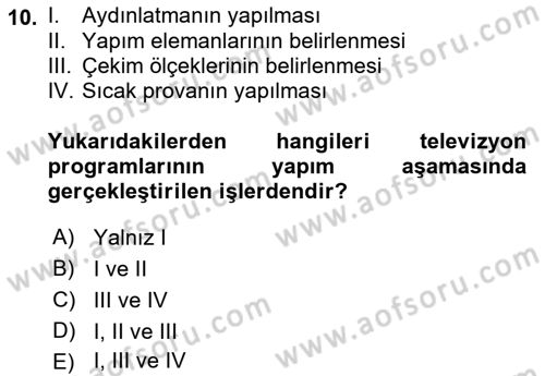Halkla İlişkiler Uygulama Teknikleri Dersi 2018 - 2019 Yılı (Final) Dönem Sonu Sınav Soruları 10. Soru