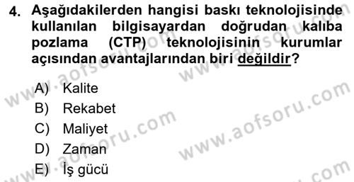 Halkla İlişkiler Uygulama Teknikleri Dersi 2018 - 2019 Yılı Yaz Okulu Sınav Soruları 4. Soru