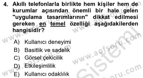 Halkla İlişkiler Uygulama Teknikleri Dersi 2023 - 2024 Yılı (Vize) Ara Sınavı 4. Soru