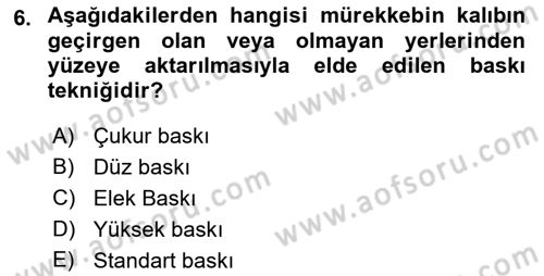 Halkla İlişkiler Uygulama Teknikleri Dersi 2023 - 2024 Yılı (Vize) Ara Sınavı 6. Soru