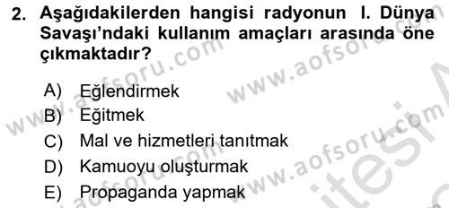 Halkla İlişkiler Uygulama Teknikleri Dersi 2023 - 2024 Yılı Yaz Okulu Sınavı 2. Soru