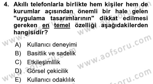 Halkla İlişkiler Uygulama Teknikleri Dersi 2023 - 2024 Yılı Yaz Okulu Sınavı 4. Soru