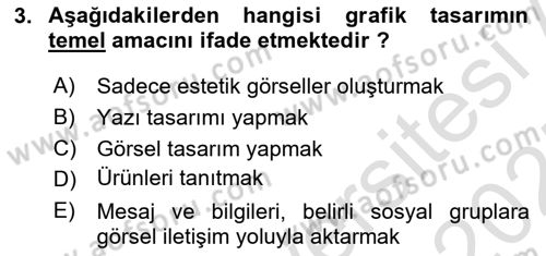 Halkla İlişkiler Uygulama Teknikleri Dersi 2024 - 2025 Yılı (Vize) Ara Sınav Soruları 3. Soru