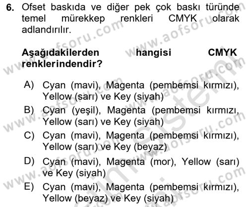 Halkla İlişkiler Uygulama Teknikleri Dersi 2024 - 2025 Yılı (Vize) Ara Sınav Soruları 6. Soru