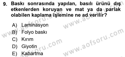 Halkla İlişkiler Uygulama Teknikleri Dersi 2024 - 2025 Yılı (Vize) Ara Sınav Soruları 9. Soru