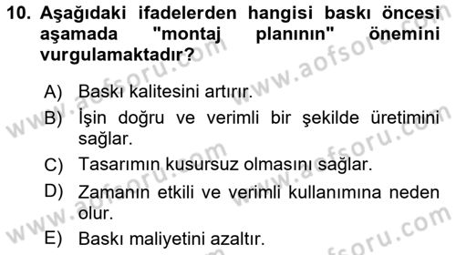 Halkla İlişkiler Uygulama Teknikleri Dersi 2025 - 2026 Yılı (Vize) Ara Sınav Soruları 10. Soru