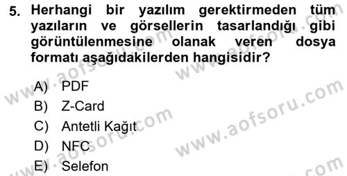 Halkla İlişkiler Uygulama Teknikleri Dersi 2025 - 2026 Yılı (Vize) Ara Sınav Soruları 5. Soru