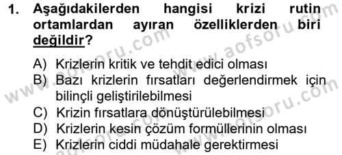 Halkla İlişkiler Uygulamaları ve Örnek Olaylar Dersi 2012 - 2013 Yılı (Vize) Ara Sınav Soruları 1. Soru