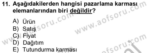 Halkla İlişkiler Uygulamaları ve Örnek Olaylar Dersi 2012 - 2013 Yılı (Vize) Ara Sınav Soruları 11. Soru