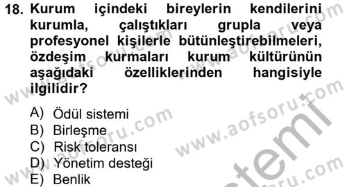 Halkla İlişkiler Uygulamaları ve Örnek Olaylar Dersi 2012 - 2013 Yılı (Vize) Ara Sınav Soruları 18. Soru