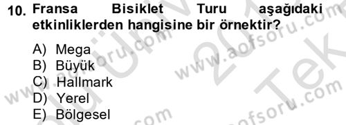 Halkla İlişkiler Uygulamaları ve Örnek Olaylar Dersi 2013 - 2014 Yılı Tek Ders Sınav Soruları 10. Soru