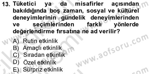 Halkla İlişkiler Uygulamaları ve Örnek Olaylar Dersi 2013 - 2014 Yılı Tek Ders Sınav Soruları 13. Soru