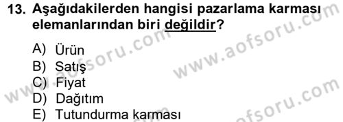 Halkla İlişkiler Uygulamaları ve Örnek Olaylar Dersi 2014 - 2015 Yılı (Vize) Ara Sınav Soruları 13. Soru