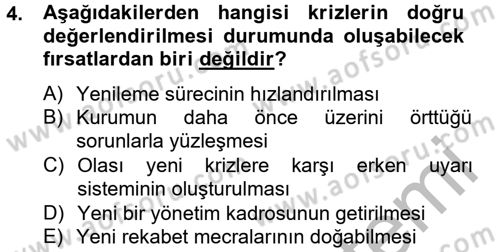 Halkla İlişkiler Uygulamaları ve Örnek Olaylar Dersi 2014 - 2015 Yılı (Vize) Ara Sınav Soruları 4. Soru