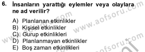 Halkla İlişkiler Uygulamaları ve Örnek Olaylar Dersi 2014 - 2015 Yılı (Final) Dönem Sonu Sınav Soruları 6. Soru