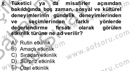 Halkla İlişkiler Uygulamaları ve Örnek Olaylar Dersi 2014 - 2015 Yılı (Final) Dönem Sonu Sınav Soruları 8. Soru