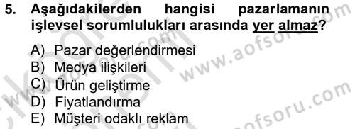 Halkla İlişkiler Uygulamaları ve Örnek Olaylar Dersi 2014 - 2015 Yılı Tek Ders Sınav Soruları 5. Soru
