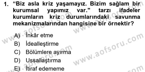 Halkla İlişkiler Uygulamaları ve Örnek Olaylar Dersi 2015 - 2016 Yılı (Vize) Ara Sınav Soruları 1. Soru