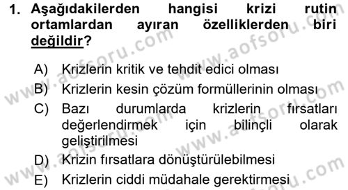Halkla İlişkiler Uygulamaları ve Örnek Olaylar Dersi 2015 - 2016 Yılı (Final) Dönem Sonu Sınav Soruları 1. Soru