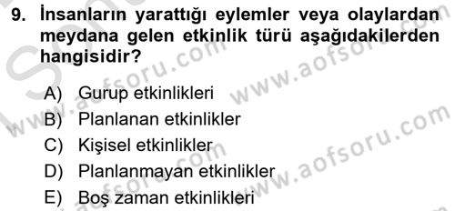 Halkla İlişkiler Uygulamaları ve Örnek Olaylar Dersi 2015 - 2016 Yılı (Final) Dönem Sonu Sınav Soruları 9. Soru