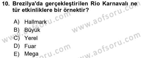 Halkla İlişkiler Uygulamaları ve Örnek Olaylar Dersi 2016 - 2017 Yılı (Final) Dönem Sonu Sınav Soruları 10. Soru