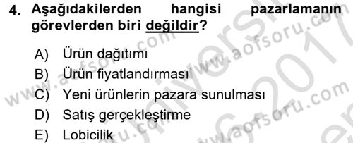 Halkla İlişkiler Uygulamaları ve Örnek Olaylar Dersi 2016 - 2017 Yılı (Final) Dönem Sonu Sınav Soruları 4. Soru