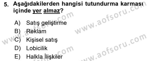 Halkla İlişkiler Uygulamaları ve Örnek Olaylar Dersi 2017 - 2018 Yılı 3 Ders Sınav Soruları 5. Soru