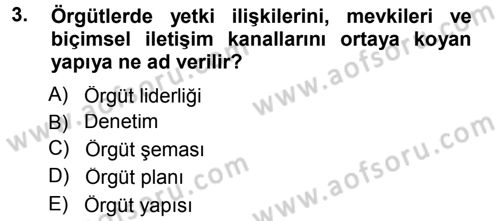 Halkla İlişkiler Yönetimi Dersi 2012 - 2013 Yılı (Final) Dönem Sonu Sınav Soruları 3. Soru