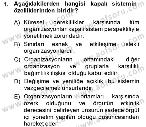 Halkla İlişkiler Yönetimi Dersi 2014 - 2015 Yılı (Vize) Ara Sınav Soruları 1. Soru
