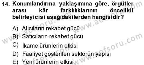 Halkla İlişkiler Yönetimi Dersi 2014 - 2015 Yılı (Vize) Ara Sınav Soruları 14. Soru