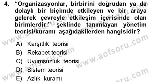 Halkla İlişkiler Yönetimi Dersi 2015 - 2016 Yılı (Vize) Ara Sınav Soruları 4. Soru