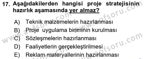 Halkla İlişkiler Yönetimi Dersi 2015 - 2016 Yılı (Final) Dönem Sonu Sınav Soruları 17. Soru