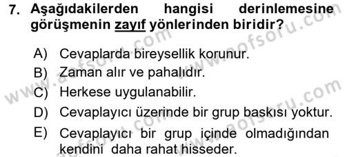 Halkla İlişkiler Yönetimi Dersi 2015 - 2016 Yılı (Final) Dönem Sonu Sınav Soruları 7. Soru