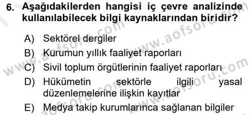 Halkla İlişkiler Yönetimi Dersi 2016 - 2017 Yılı (Final) Dönem Sonu Sınav Soruları 6. Soru
