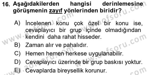 Halkla İlişkiler Yönetimi Dersi 2017 - 2018 Yılı 3 Ders Sınav Soruları 16. Soru