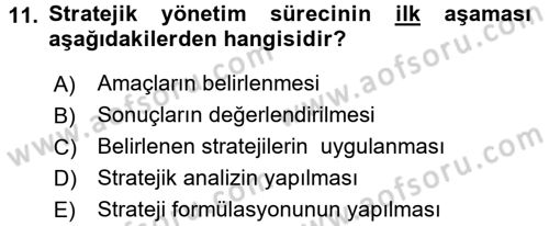 Halkla İlişkiler Yönetimi Dersi 2017 - 2018 Yılı (Vize) Ara Sınav Soruları 11. Soru