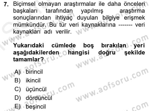 Halkla İlişkiler Yönetimi Dersi 2017 - 2018 Yılı (Final) Dönem Sonu Sınav Soruları 7. Soru