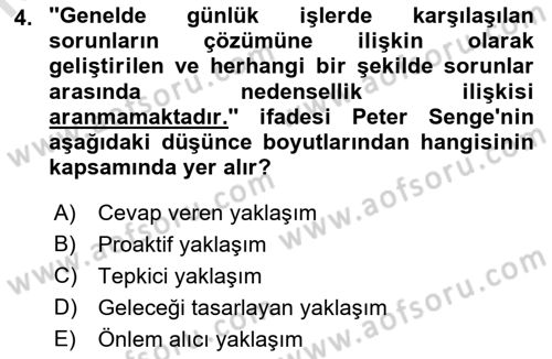 Halkla İlişkiler Yönetimi Dersi 2018 - 2019 Yılı 3 Ders Sınav Soruları 4. Soru