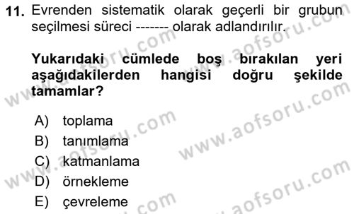 Halkla İlişkiler Yönetimi Dersi 2018 - 2019 Yılı Yaz Okulu Sınav Soruları 11. Soru