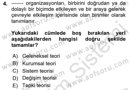Halkla İlişkiler Yönetimi Dersi 2019 - 2020 Yılı (Final) Dönem Sonu Sınav Soruları 4. Soru