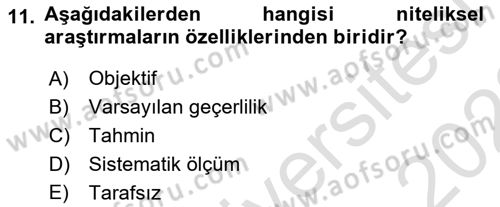 Halkla İlişkiler Yönetimi Dersi 2021 - 2022 Yılı Yaz Okulu Sınav Soruları 11. Soru